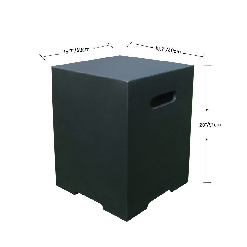 SQUARE TANK COVER ONB021 LG / BK - Image 4