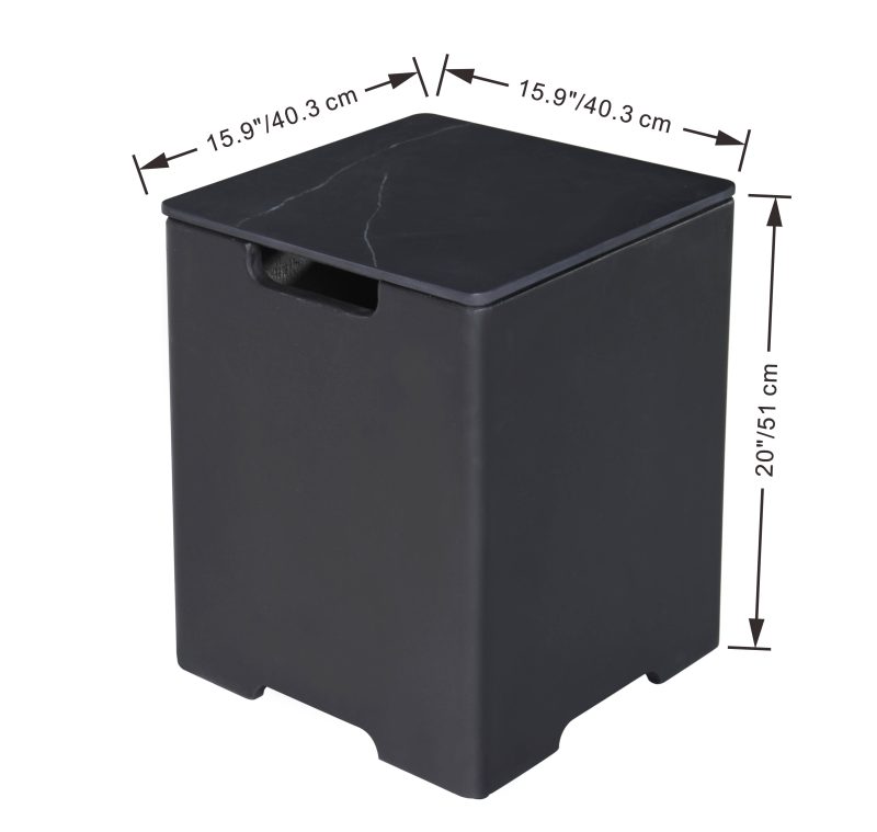 SQUARE TANK COVER ONB401 BW / BB - Image 6