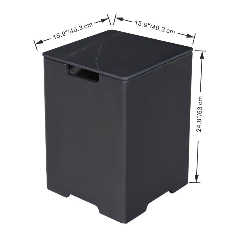 SQUARE TANK COVER ONB402 BW / BB - Image 5
