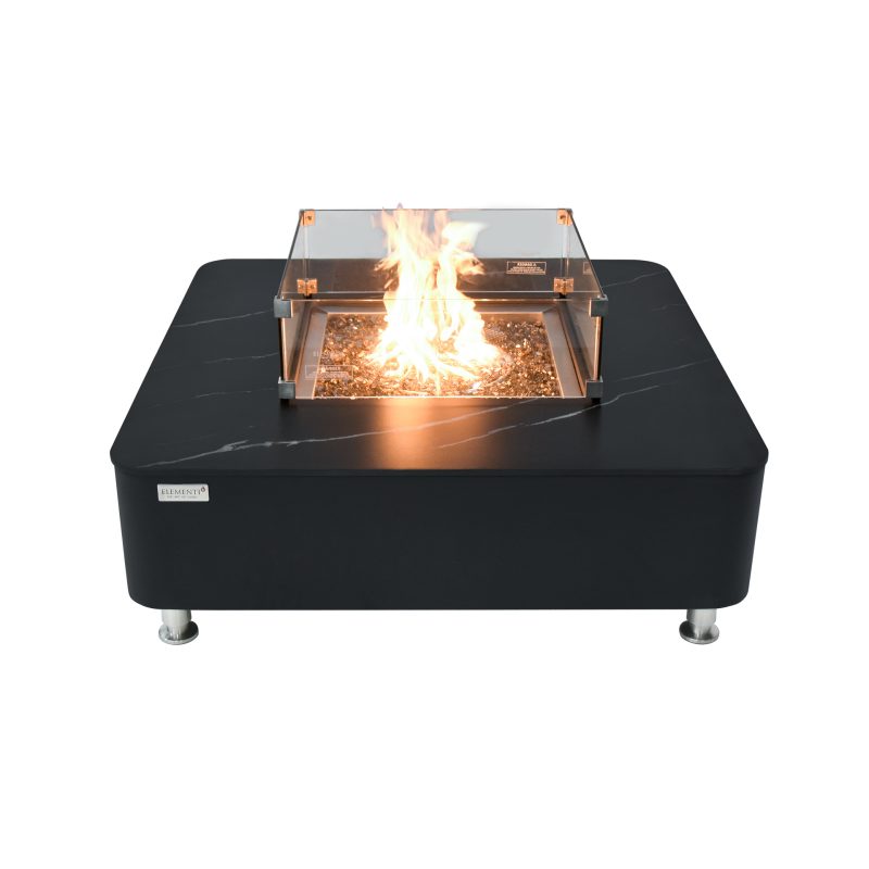 ELEMENTI PLUS ANNECY Marble Porcelain Fire Table OFP101BB - Image 5