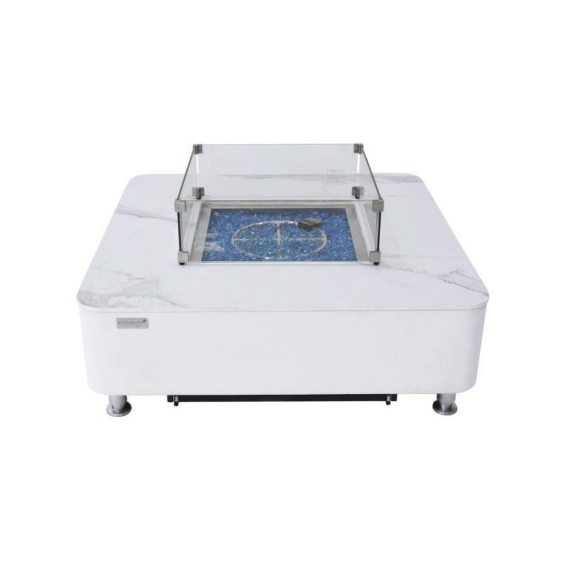 ELEMENTI PLUS ANNECY Marble Porcelain Fire Table OFP101BW - Image 8