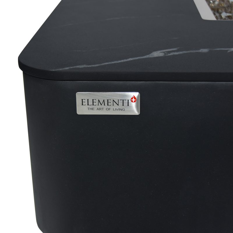 ELEMENTI PLUS ANNECY Marble Porcelain Fire Table OFP101BB - Image 7