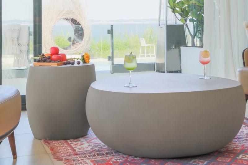 IKARIA Cobble Side Table IKARIA-S-SG FEG04-SG - Image 3