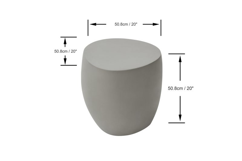 IKARIA Cobble Side Table IKARIA-S-SG FEG04-SG - Image 6